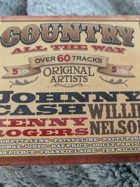 Country Music All The Way 5 CDS NEW Sealed Loretta Lynn W Nelson J Cash 60 SONGS